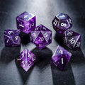 Amethyst Gemstone DnD D&D Dice Set