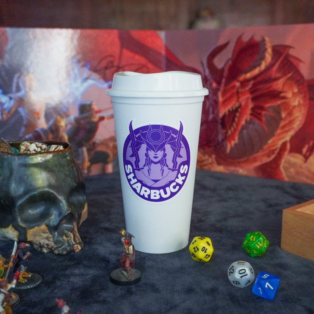 Coffee Cup Dice Tower – Roll with Caffeinated Style