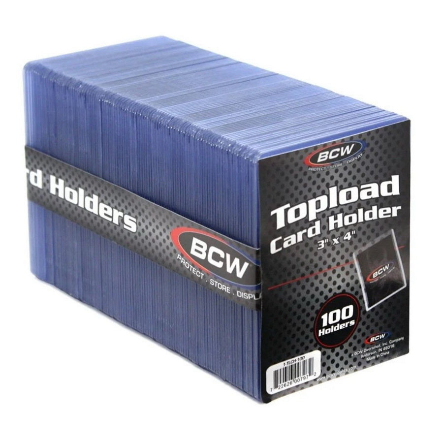 BCW 3x4 Standard Topload Card Holders - 100 Count
