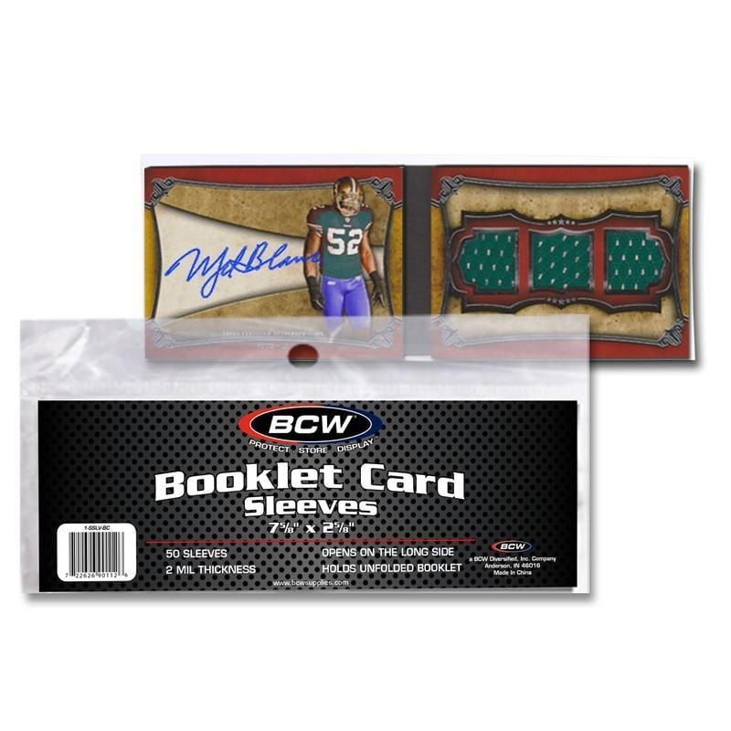 BCW Booklet Card Sleeves - 50 Pack