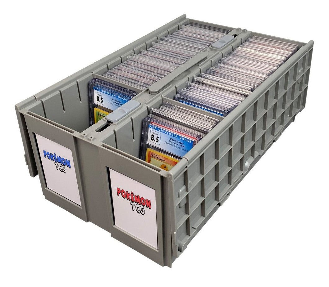 BCW Graded Card Bin - 2 Row - Gray