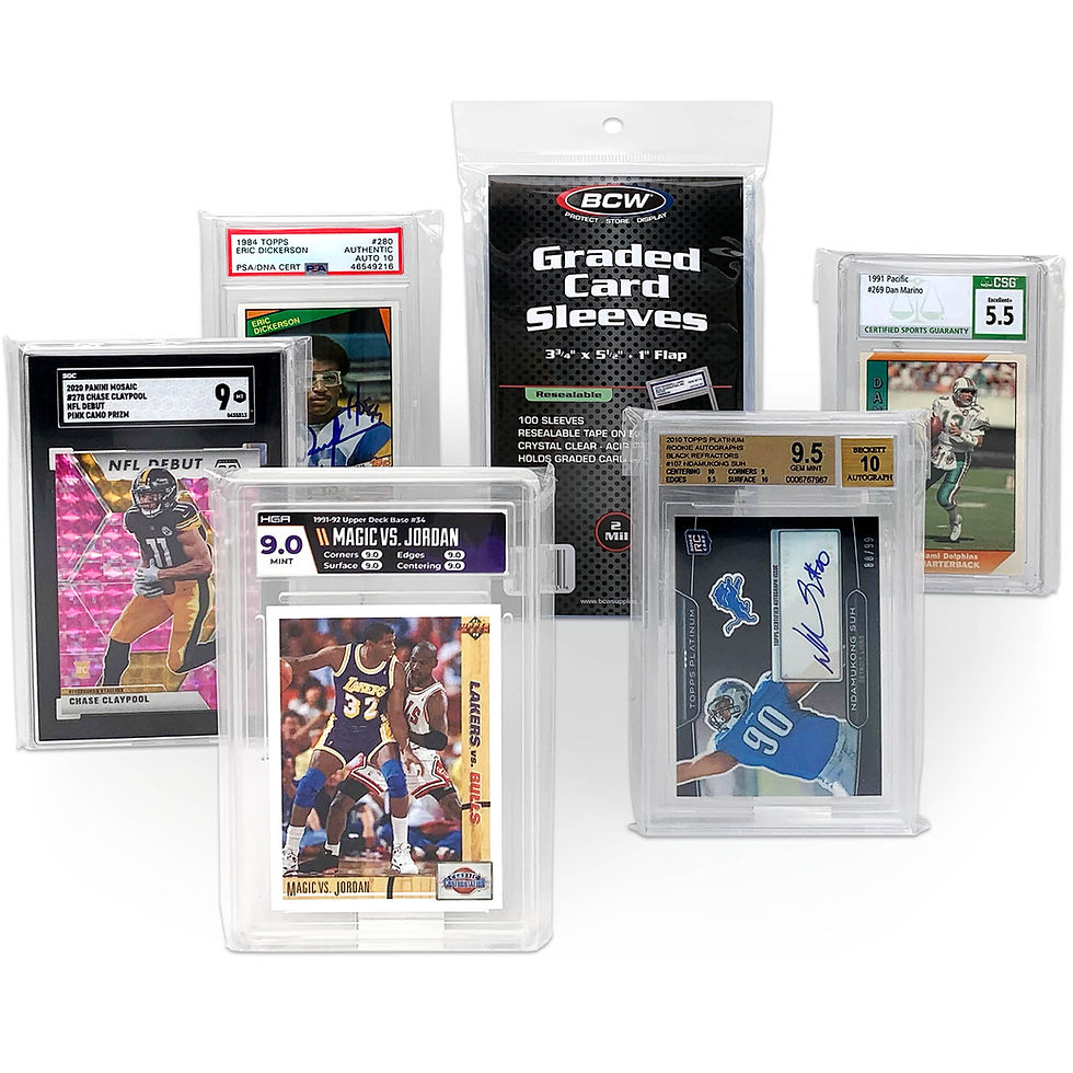BCW Resealable Graded Card Sleeves - 100 Pack