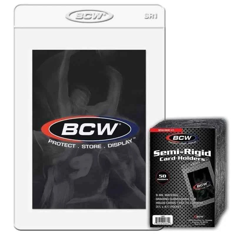 BCW Semi-Rigid Card Holder #1 - 50 Pack