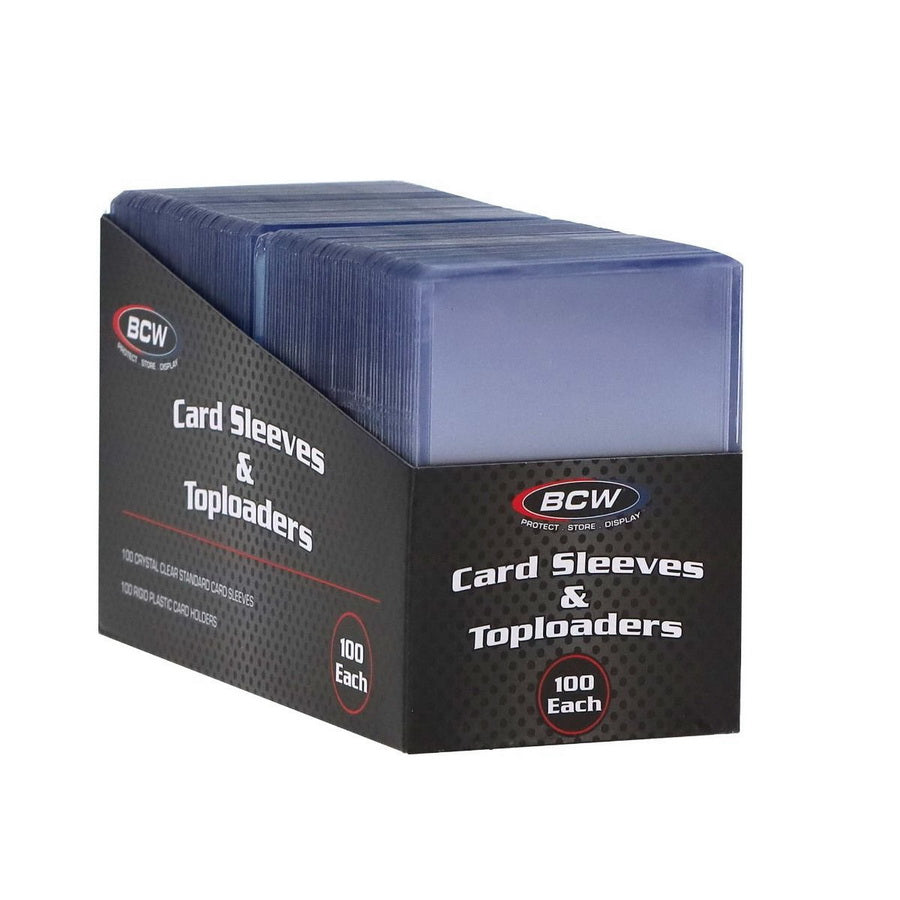BCW Card Sleeve & Toploader Combo Pack - 100 Count