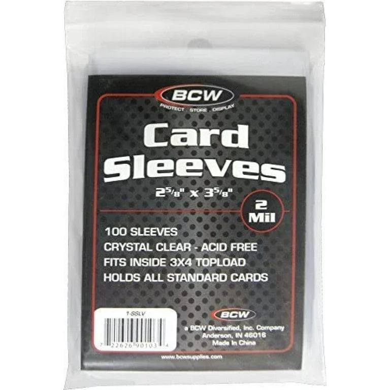BCW Standard Card Sleeves - 100 Pack