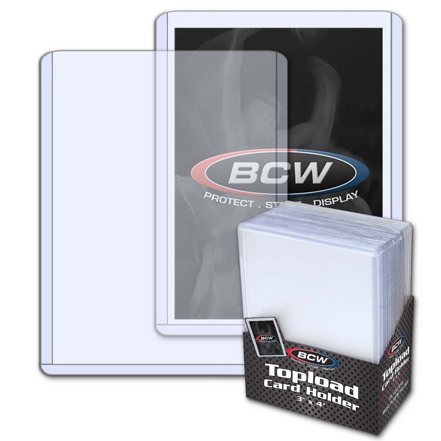 BCW 3x4 Topload Card Holder - Standard - 25 Pack