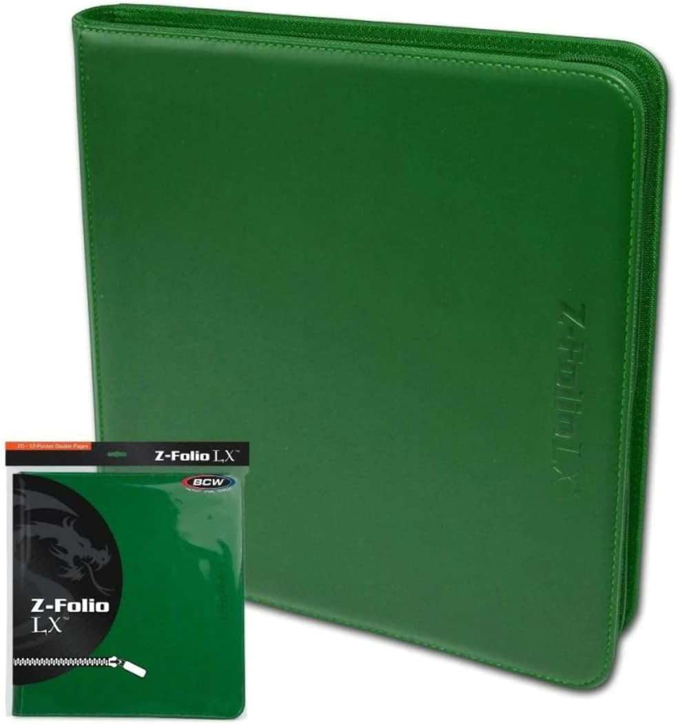 BCW Z-Folio 12-Pocket LX Album - Green