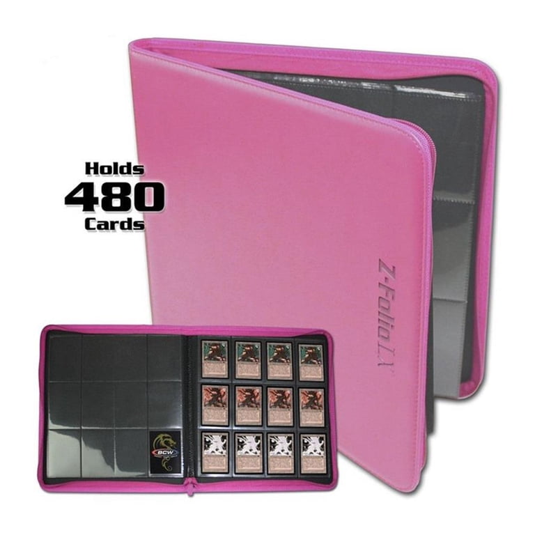 BCW Z-Folio 12-Pocket LX Album - Pink