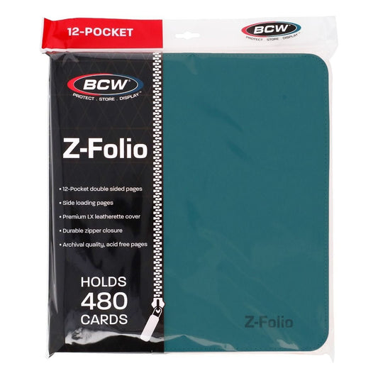 BCW Z-Folio 12-Pocket LX Album - Teal
