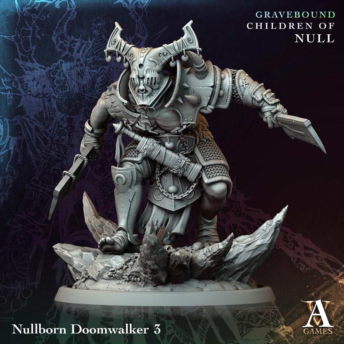 3D Printed Nullborn Doomwalkers by Archvillain Games