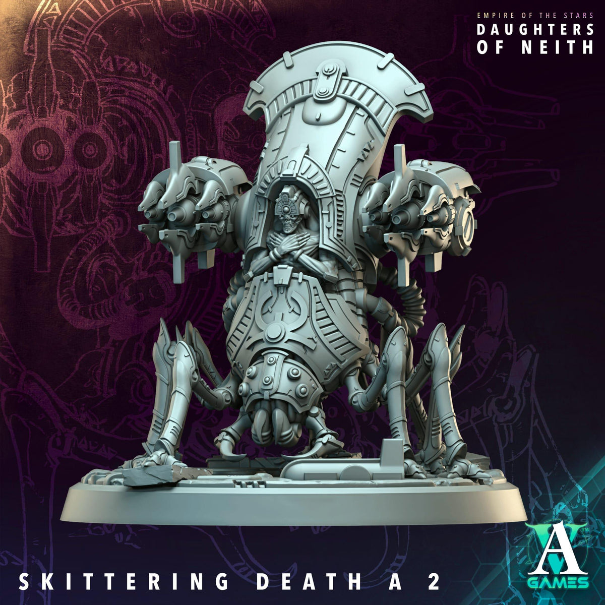 3D Printed Skittering Death by Archvillain Games