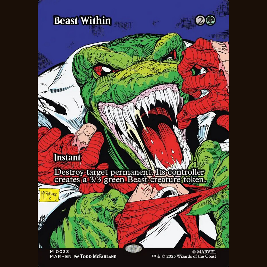 Beast Within — Marvel Universe MAR-33 correct card artwork