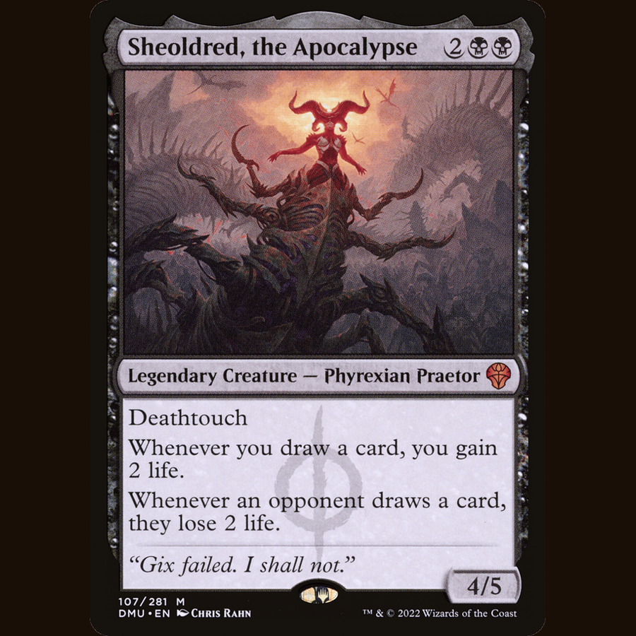 Sheoldred, the Apocalypse [Dominaria United] centered full card