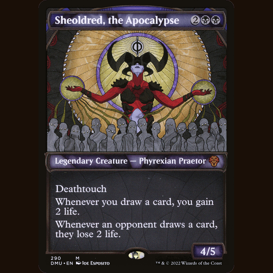Sheoldred, the Apocalypse (Showcase) [Dominaria United] centered full card