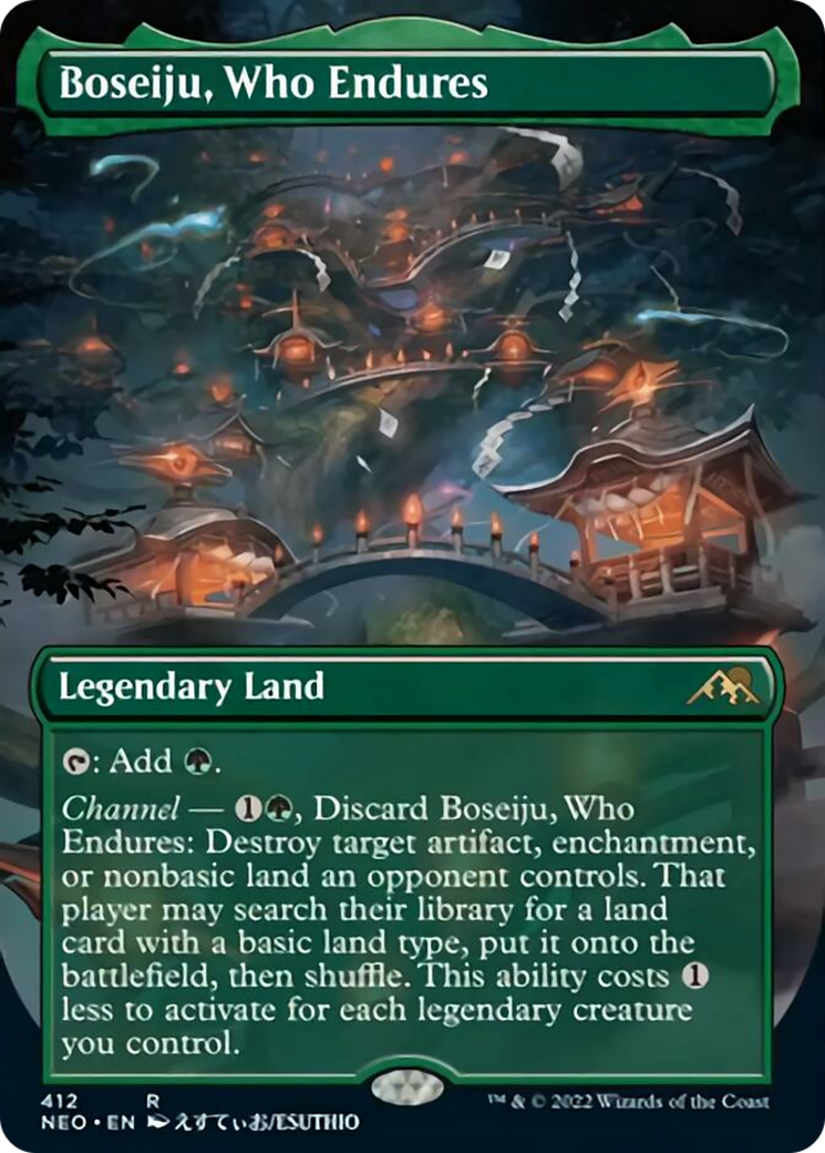 Boseiju, Who Endures (Borderless) — Kamigawa Neon Dynasty #412