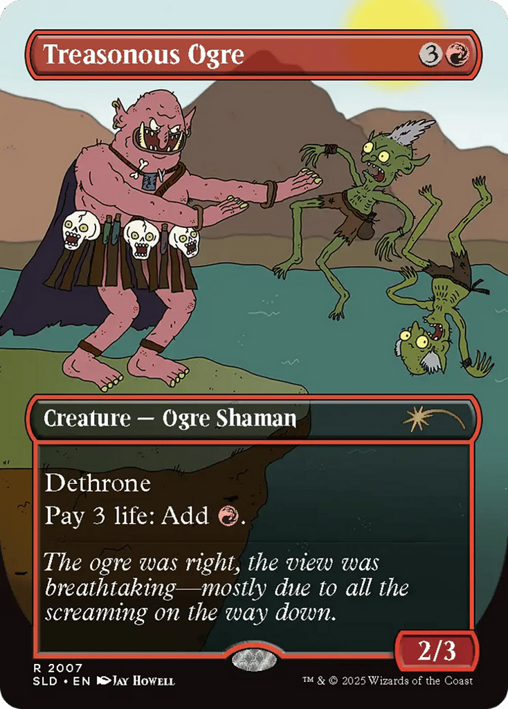 Treasonous Ogre (Rainbow Foil) — SLD #2007