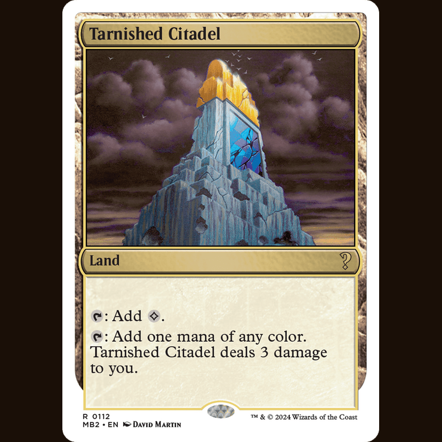 Tarnished Citadel (White Border) [Mystery Booster 2] full-card image