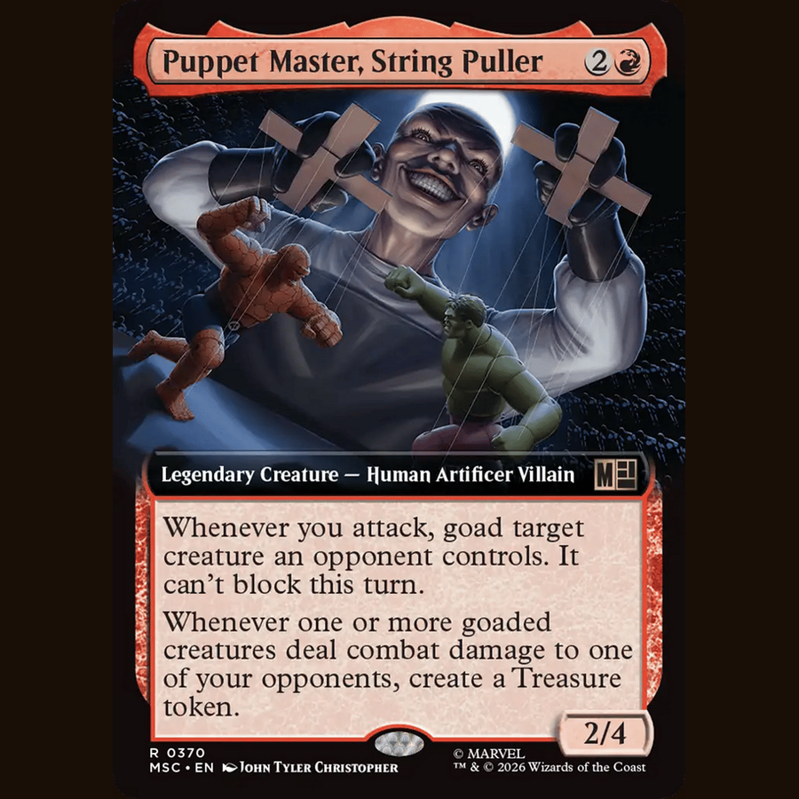 Puppet Master, String Puller (Extended Art) [Commander: Marvel Super Heroes] full-card image