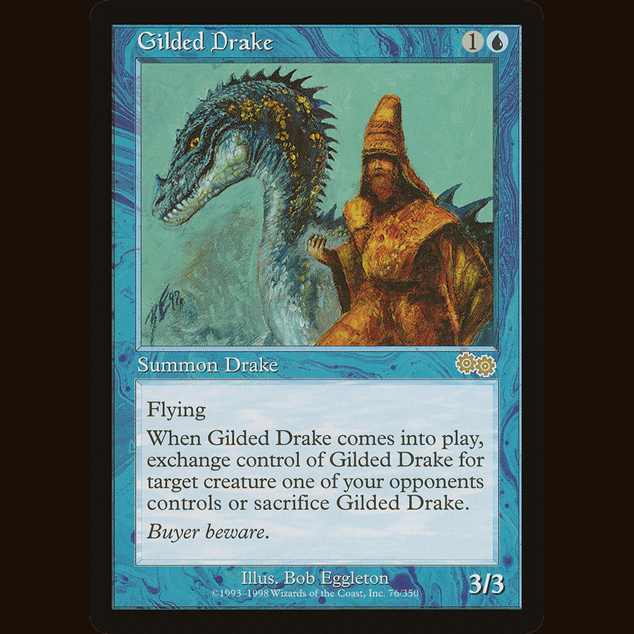 Gilded Drake [Urza's Saga] USG #76 card image