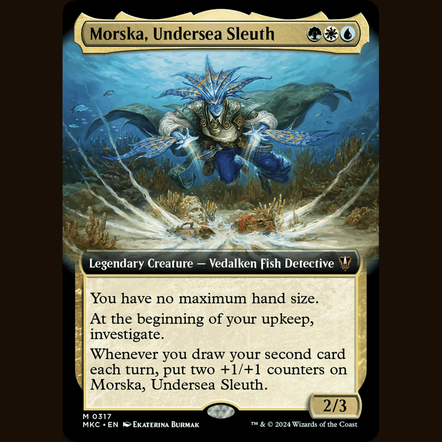 Morska, Undersea Sleuth (Extended Art) [Commander: Murders at Karlov Manor] full-card image