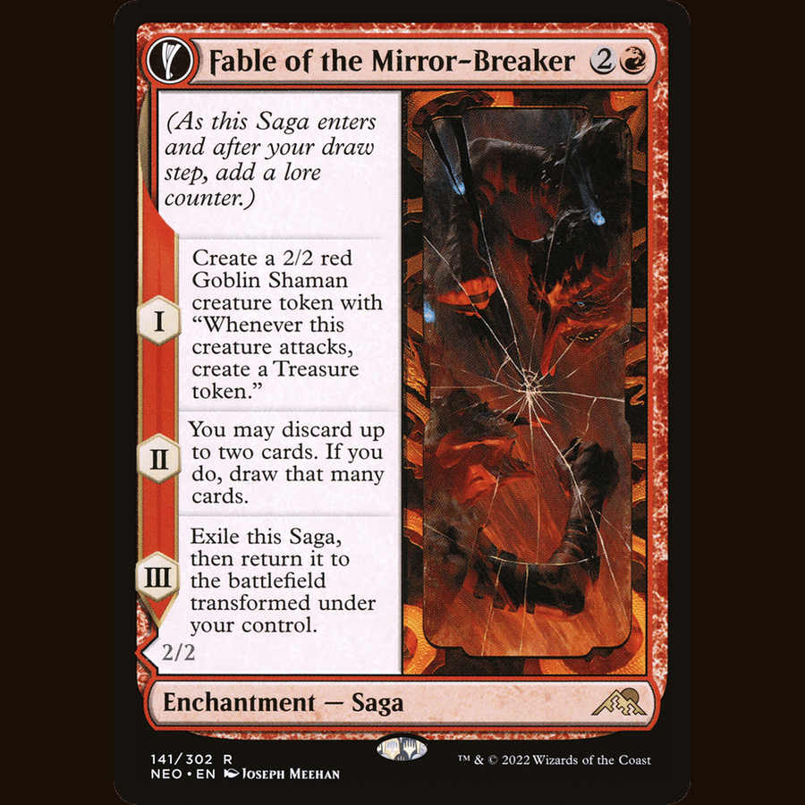 Fable of the Mirror-Breaker [Kamigawa: Neon Dynasty] full-card image