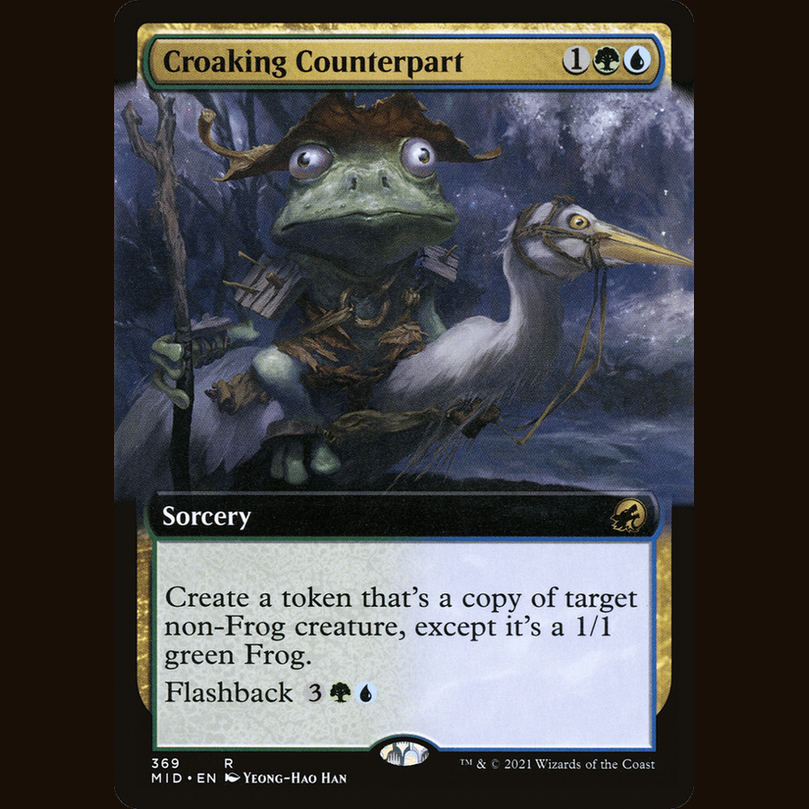 Croaking Counterpart (Extended Art) [Innistrad: Midnight Hunt] full-card image