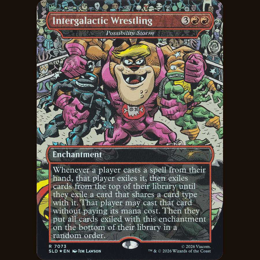 Intergalactic Wrestling - Possibility Storm [Secret Lair Drop Series] full-card image
