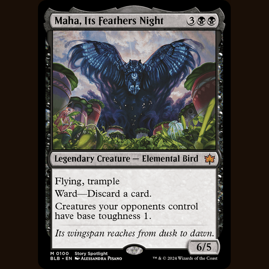 Maha, Its Feathers Night [Bloomburrow] full-card image