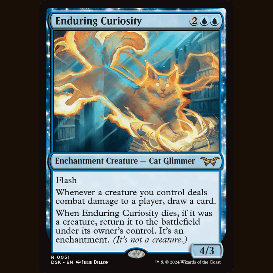 Enduring Curiosity [Duskmourn: House of Horror] full-card image