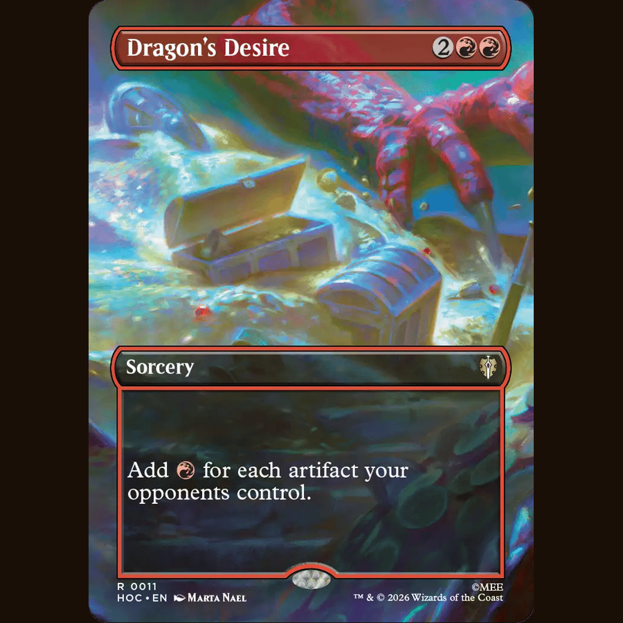 Dragon's Desire (Borderless) [The Hobbit: Eternal-Legal] HOC #11 full-card image