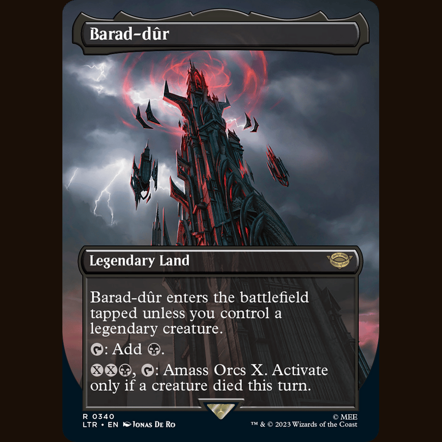 Barad-dur (0340) (Borderless) [Universes Beyond: The Lord of the Rings: Tales of Middle-earth] full-card image