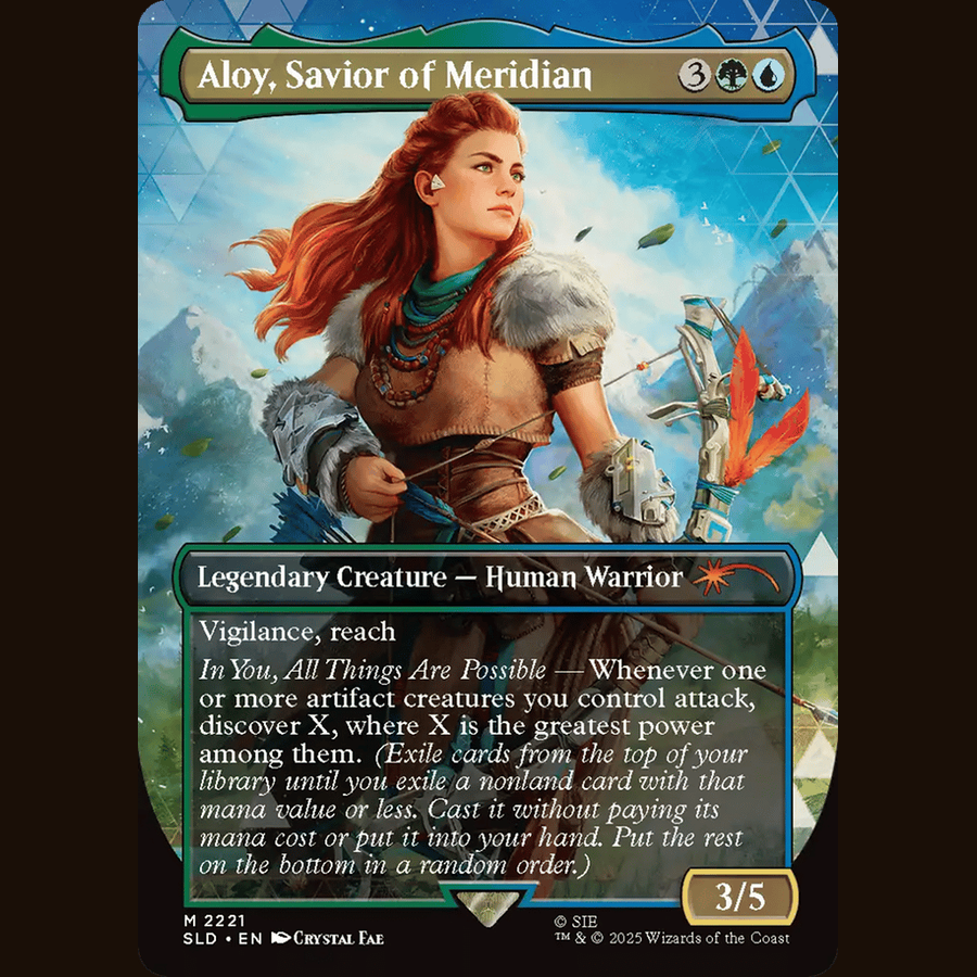Aloy, Savior of Meridian (Rainbow Foil) [Secret Lair Drop Series] full-card image