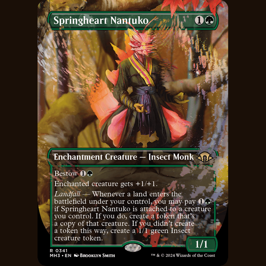 Springheart Nantuko (Borderless) [Modern Horizons 3] full-card image