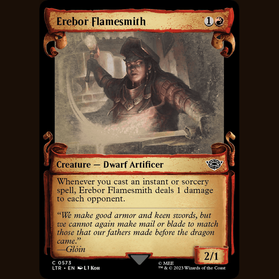 Erebor Flamesmith (Showcase Scrolls) [Universes Beyond: The Lord of the Rings: Tales of Middle-earth] full-card image