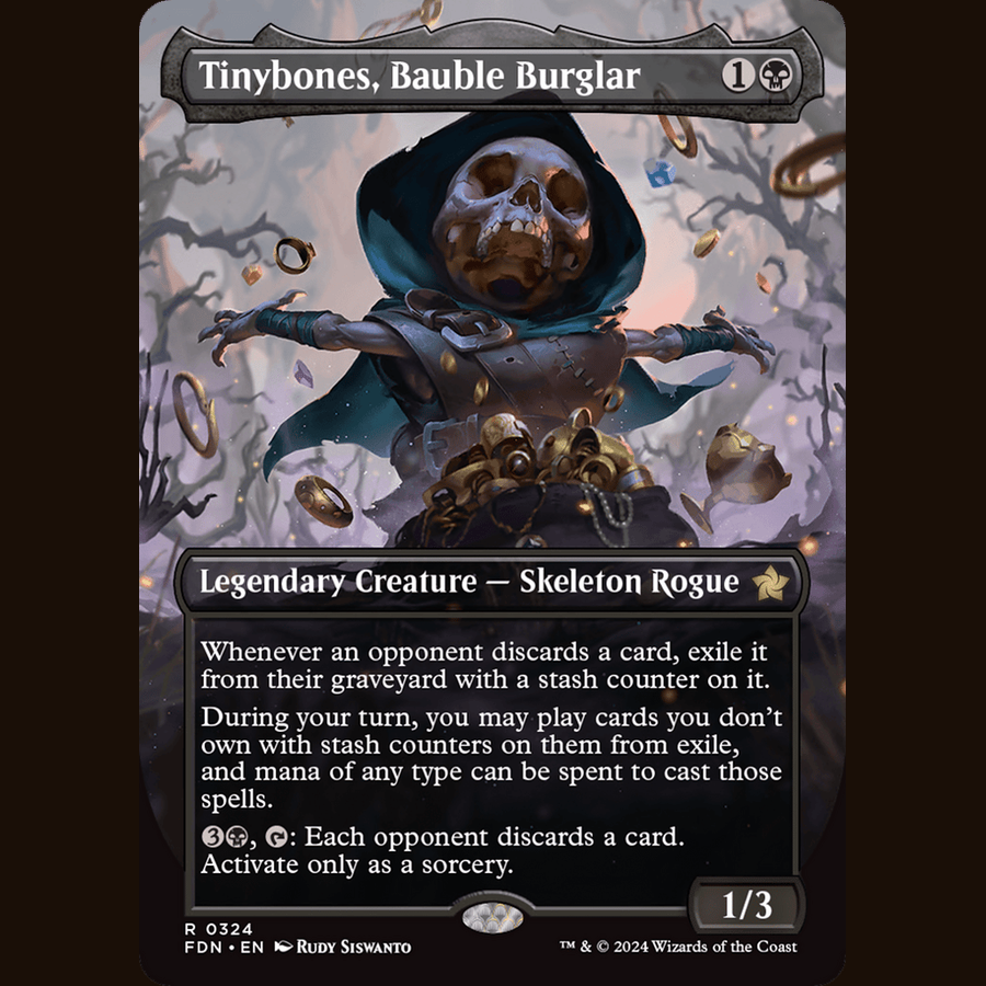 Tinybones, Bauble Burglar (Borderless) [Foundations] full-card image