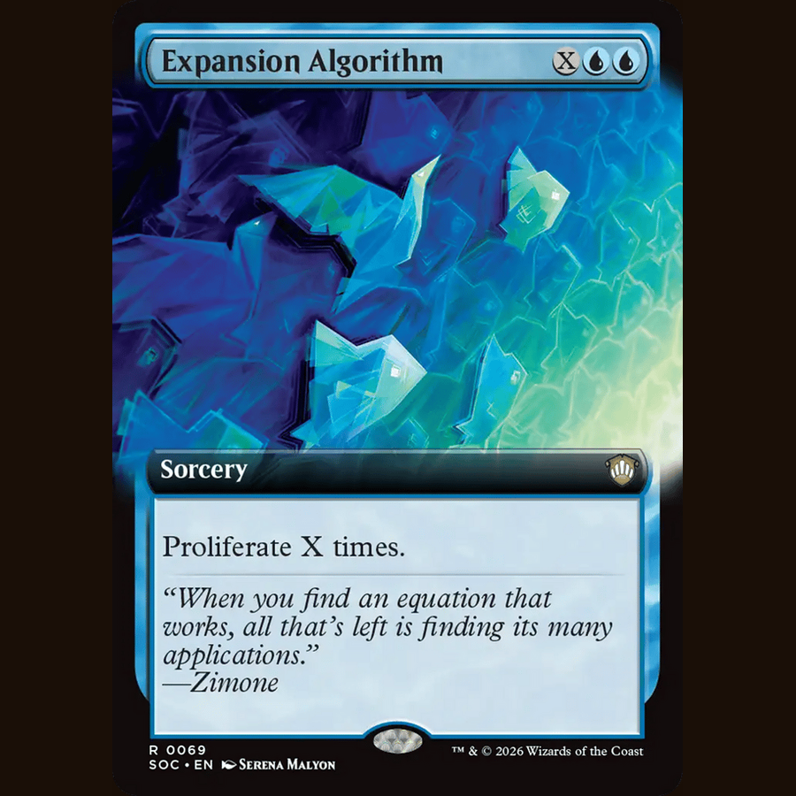 Expansion Algorithm (Extended Art) [Commander: Secrets of Strixhaven] full-card image