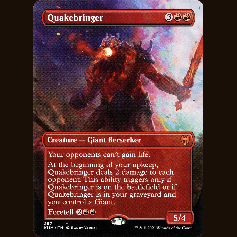 Quakebringer (Borderless) [Kaldheim] full-card image