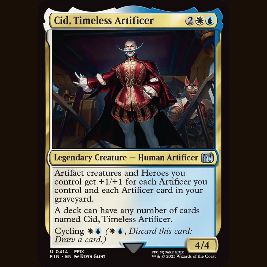Cid, Timeless Artificer (0414) [Universes Beyond: FINAL FANTASY] full-card image