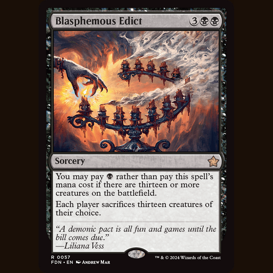 Blasphemous Edict [Foundations] full-card image
