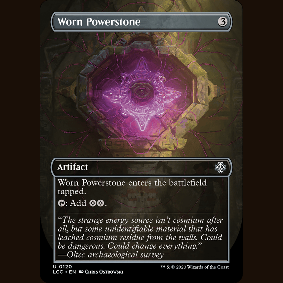 Worn Powerstone (Borderless) [Commander: The Lost Caverns of Ixalan] full-card image
