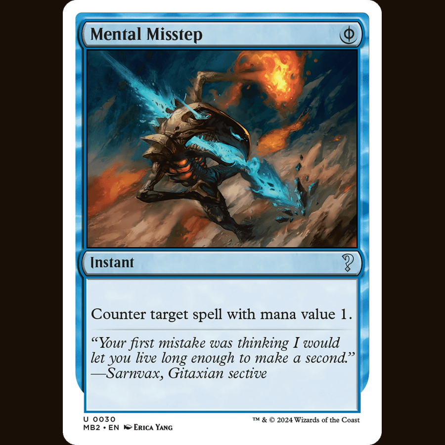 Mental Misstep (White Border) [Mystery Booster 2] full-card image