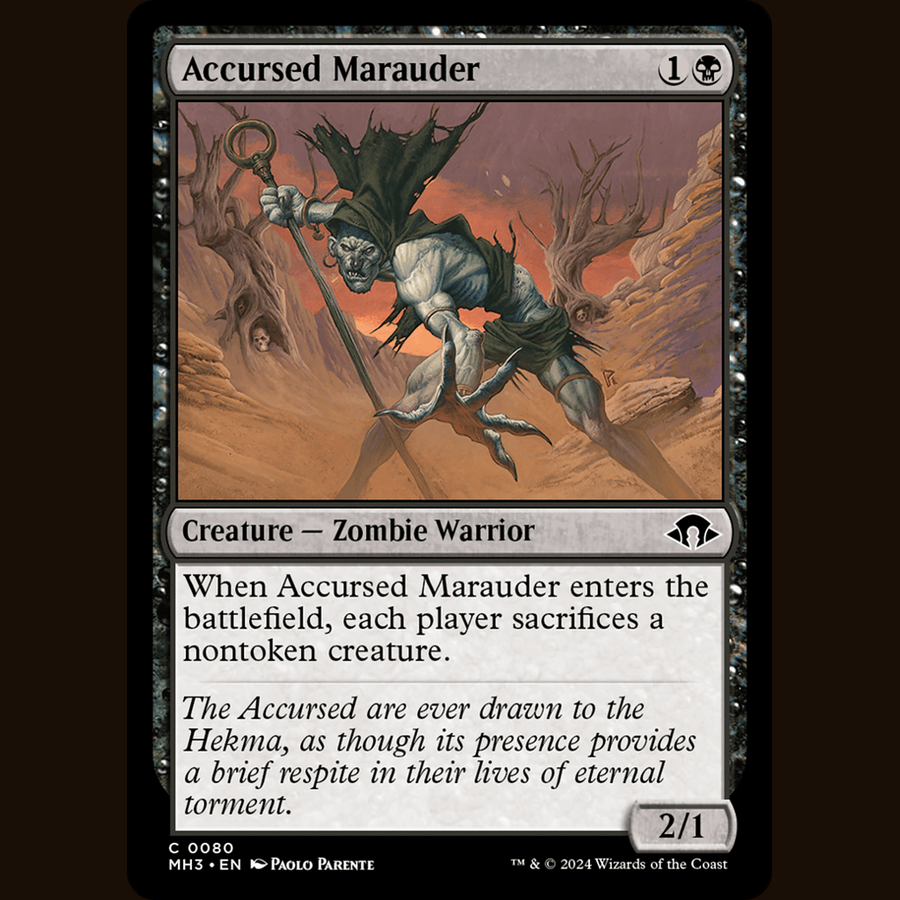 Accursed Marauder [Modern Horizons 3] full-card image