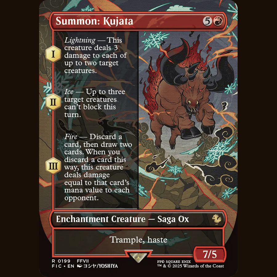 Summon: Kujata (Borderless) [Commander: FINAL FANTASY] full-card image