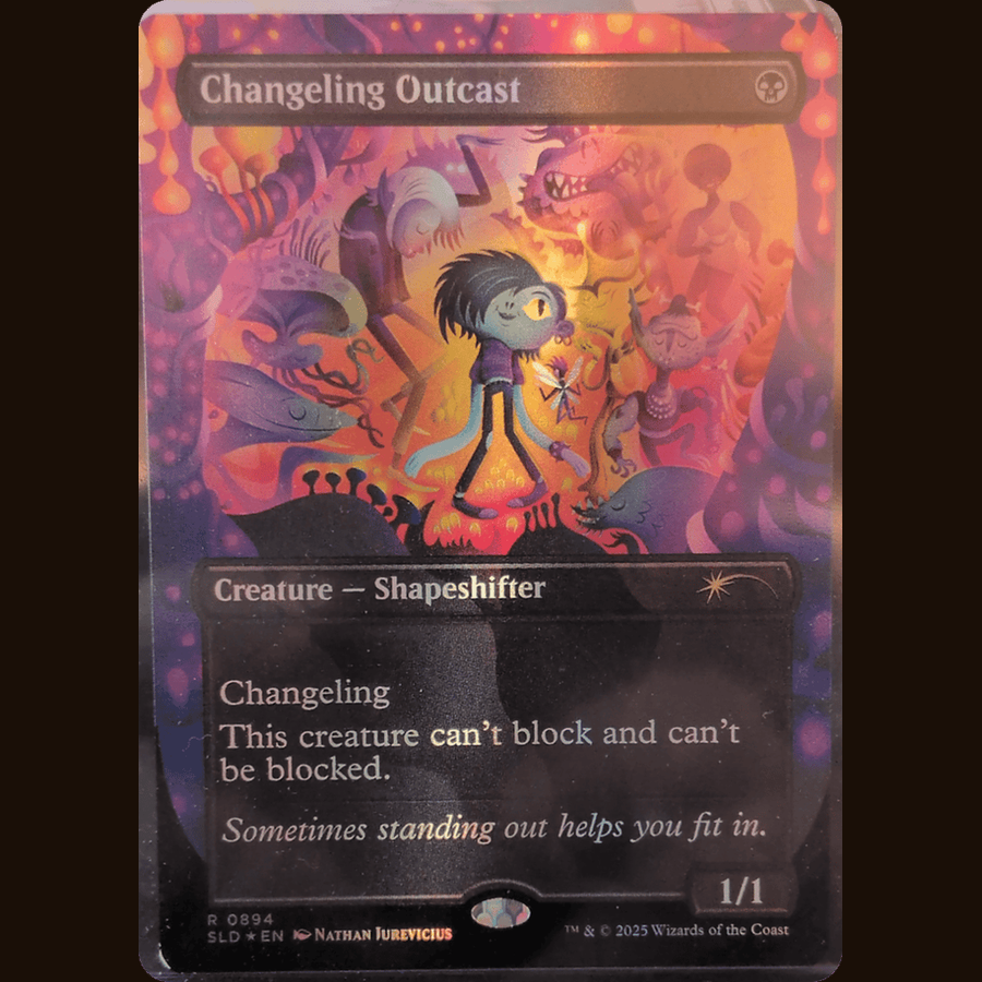 Changeling Outcast (Rainbow Foil) [Secret Lair Drop Series] full-card image