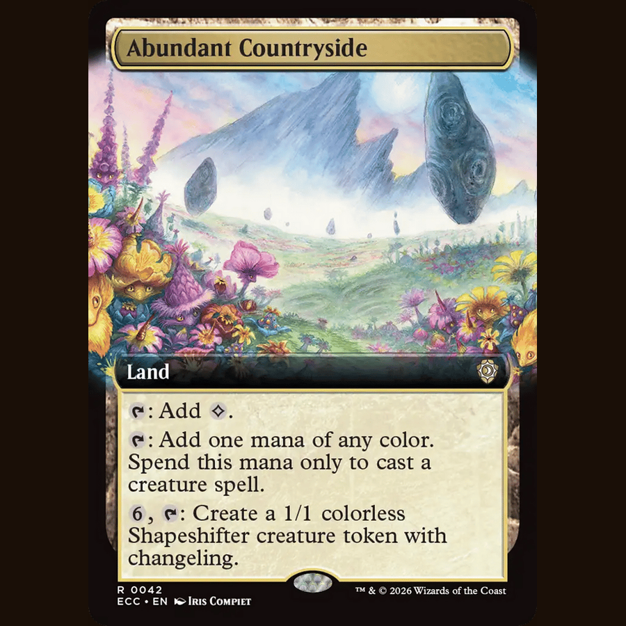 Abundant Countryside (Extended Art) [Commander: Lorwyn Eclipsed] full-card image
