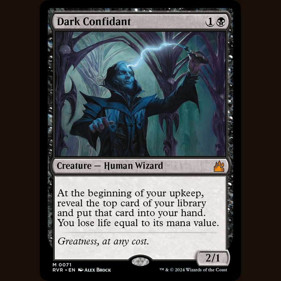 Dark Confidant [Ravnica Remastered] full-card image