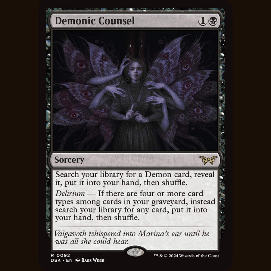 Demonic Counsel [Duskmourn: House of Horror] full-card image