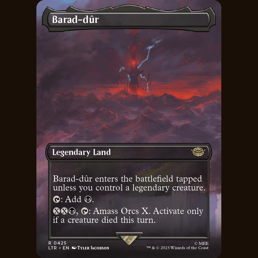 Barad-dur (0425) (Borderless) [Universes Beyond: The Lord of the Rings: Tales of Middle-earth] full-card image