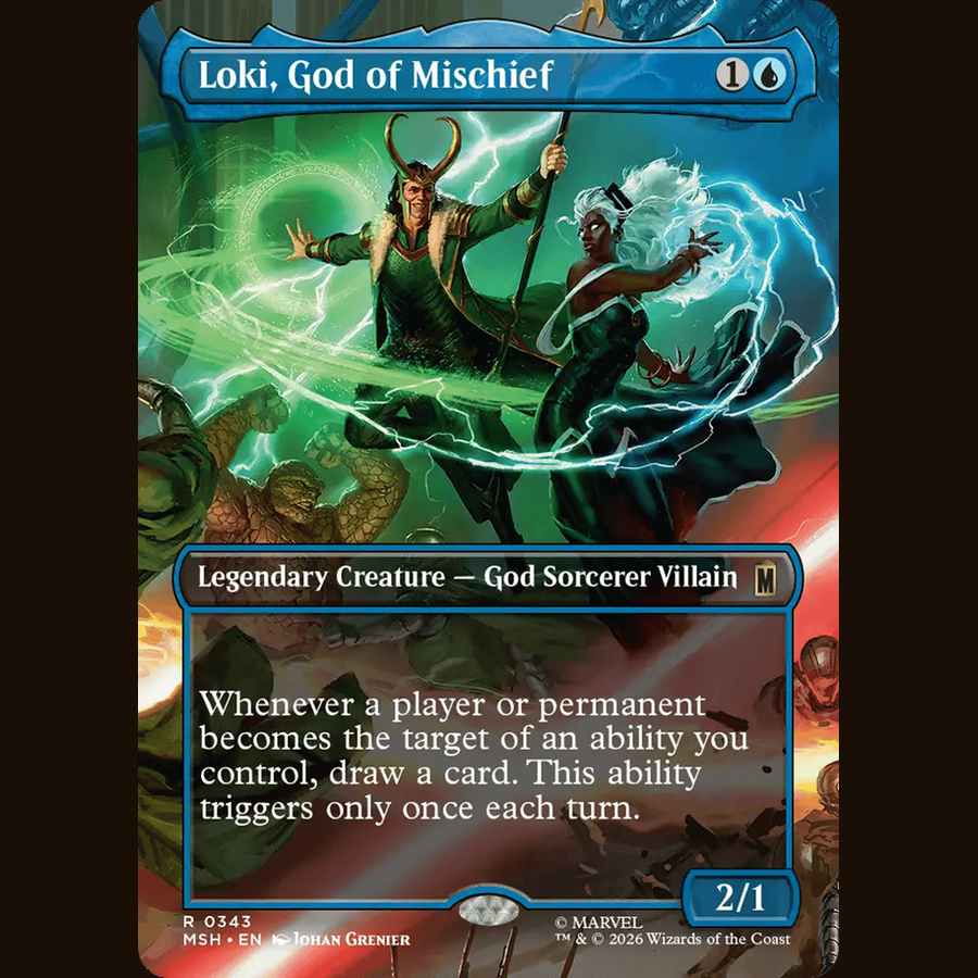 Loki, God of Mischief (Borderless) [Marvel Super Heroes] full-card image
