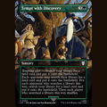 Tempt with Discovery (Borderless) [Commander: The Lord of the Rings: Tales of Middle-earth] full-card image